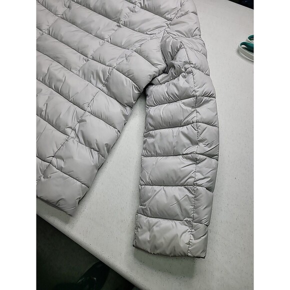 Michael Kors MK Women's Packable Puffer Jacket in Gray Silver  size Large - Picture 16 of 16